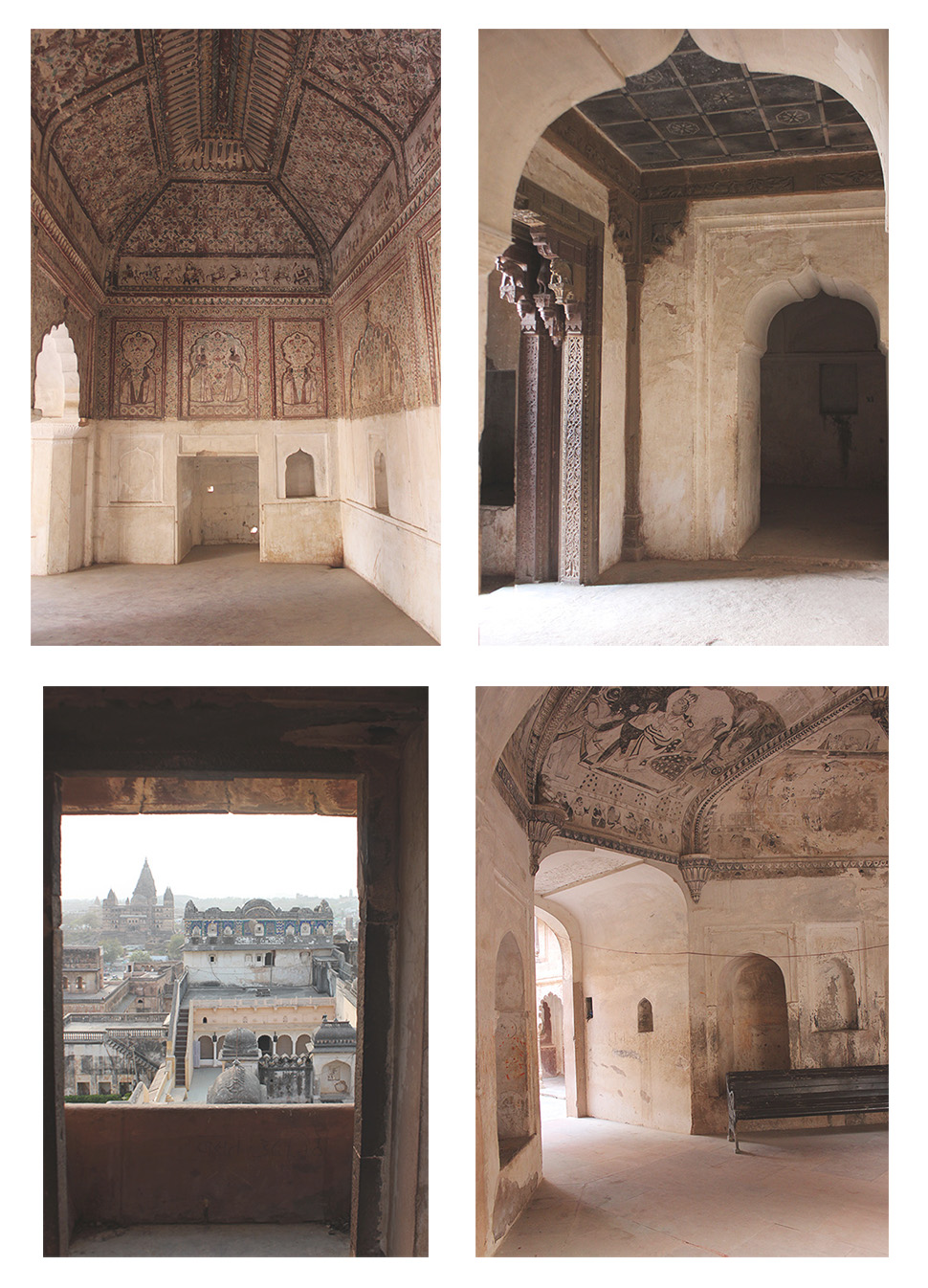 orchha, frescoes, stone, history