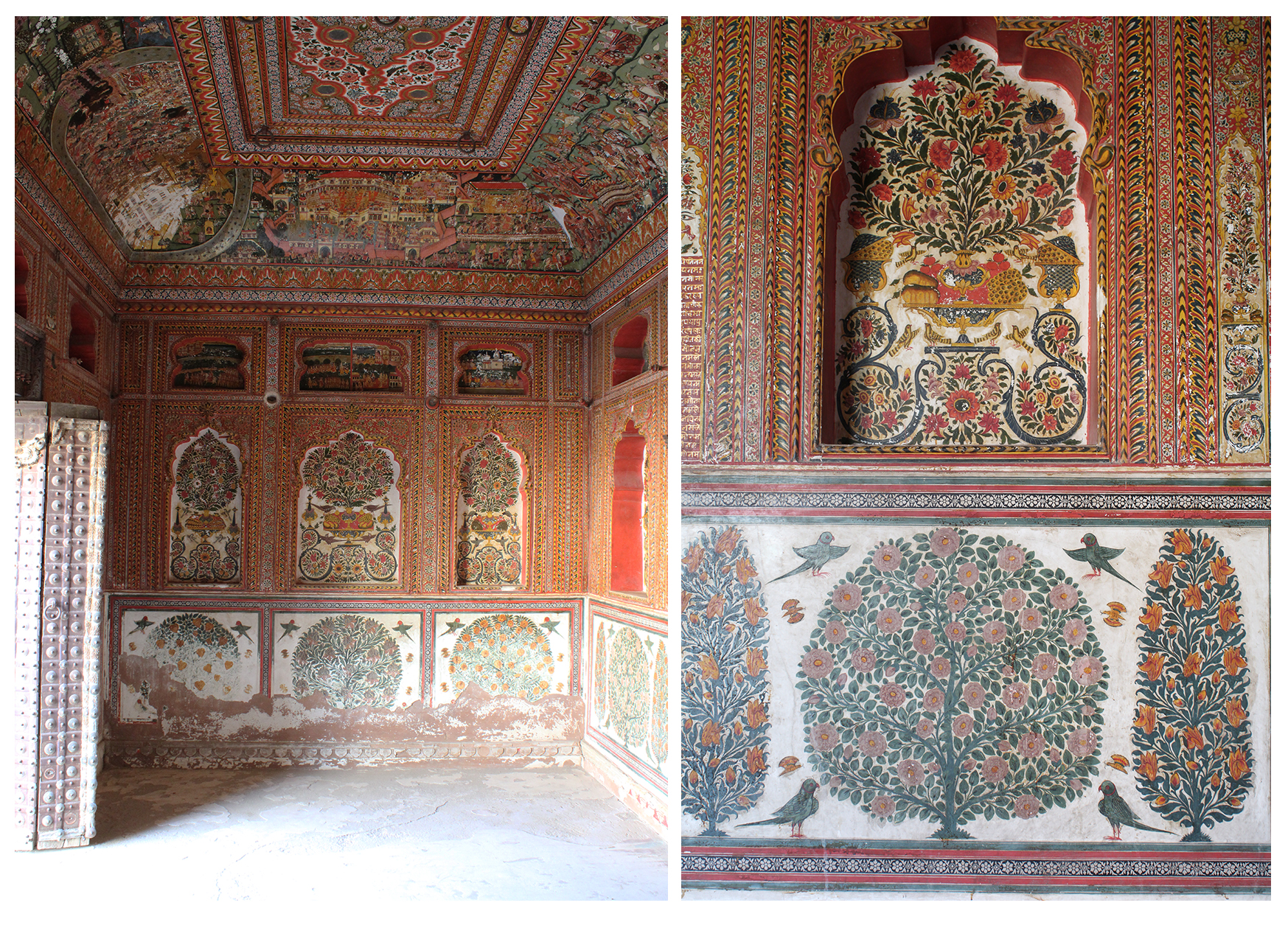 interior design, india, vernacular, architecture, natural design, rajasthan design, sona chandi haveli, frescoes, shivani dogra